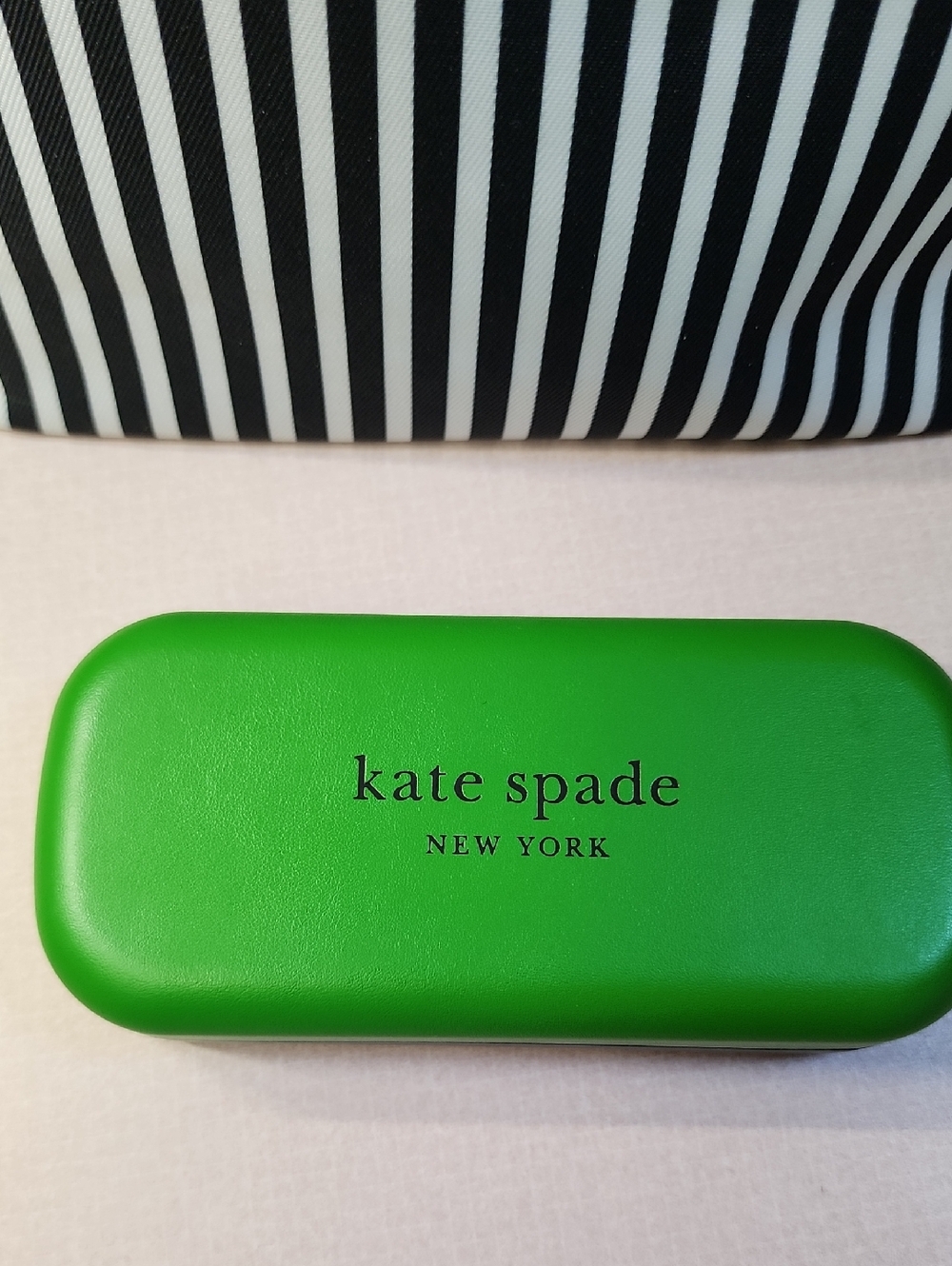 Kate Spade X Clinque Stripe/spots Bag,phone Charm, Glasses Case all New - Picture 3 of 10